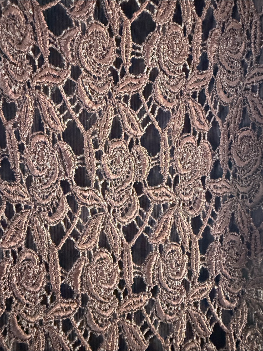 Maxima Brown Crochet Lace Camisole - Picture 5 of 6